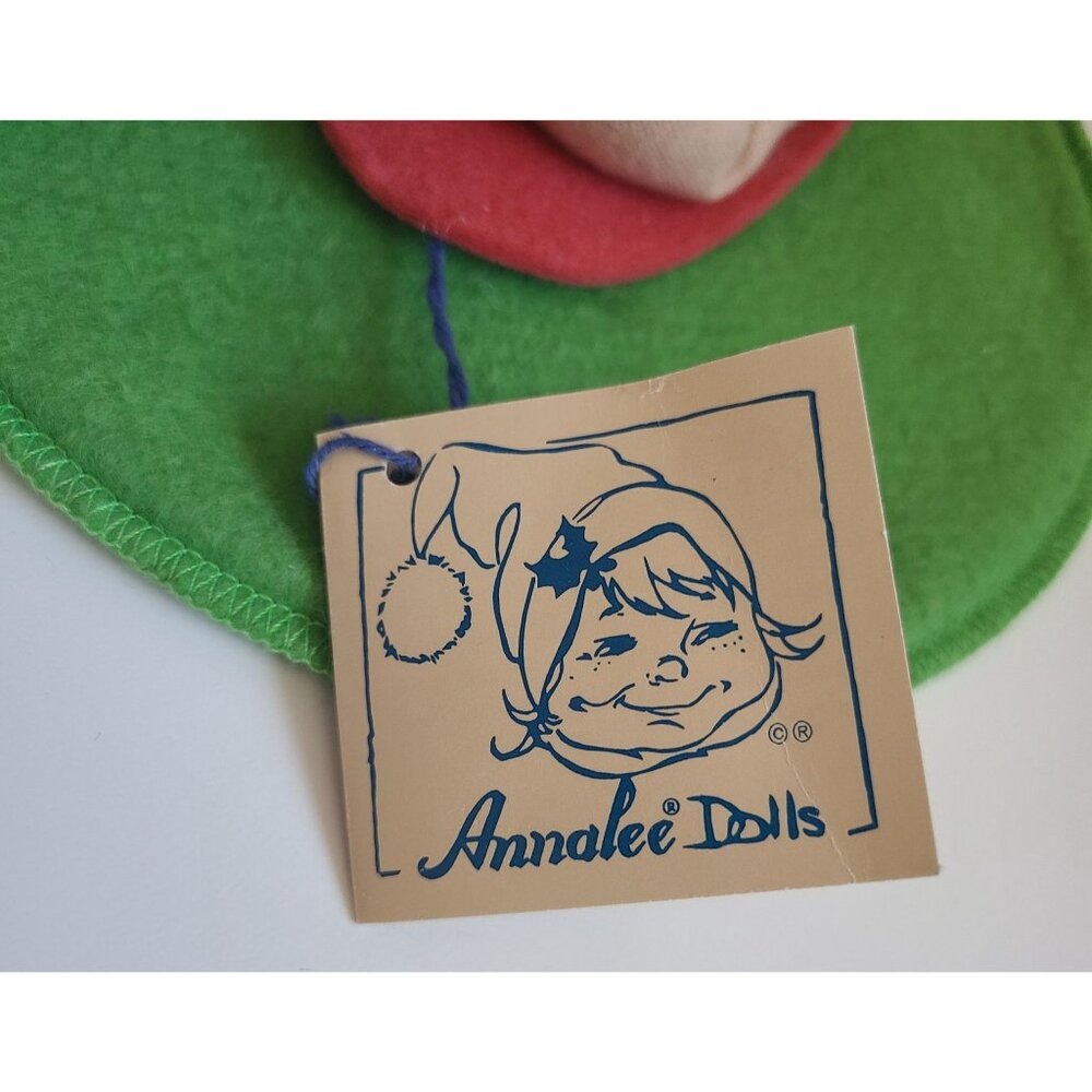 Annalee Mobilitee Country Girl Bunny Holding Apple Vintage 1995 Dolls 18" - Picture 10 of 13